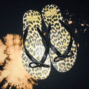 Kate Spade Cheetah Flip Flops